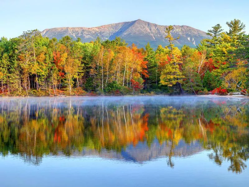 Mount Katahdin in the fall