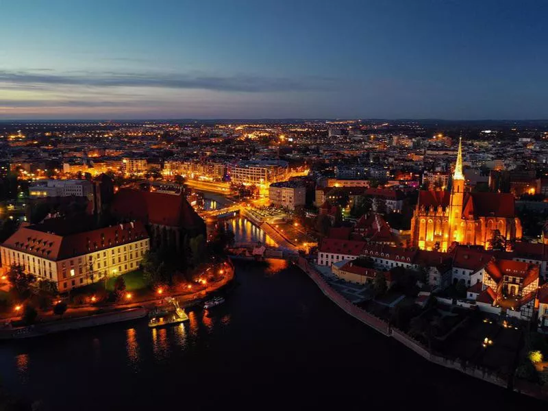 Wroclaw at night