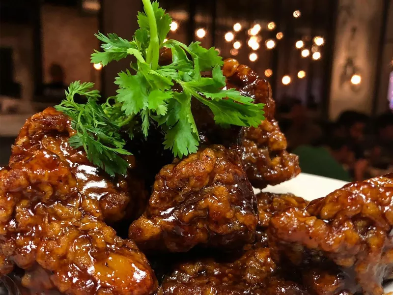 Fried meat at Mein Restaurant