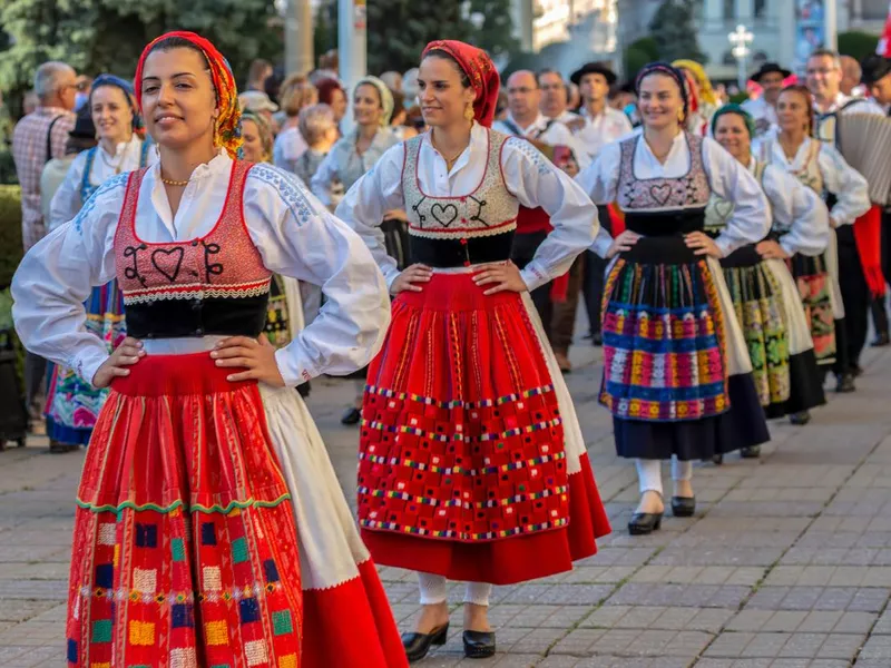 Dancers from Portugal in traditional costume