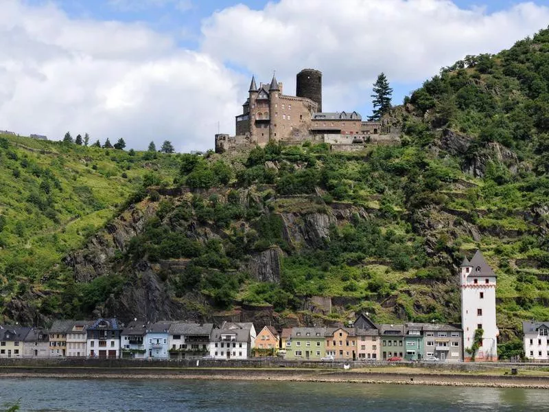 Katz Castle in Upper Middle Rhine Valley