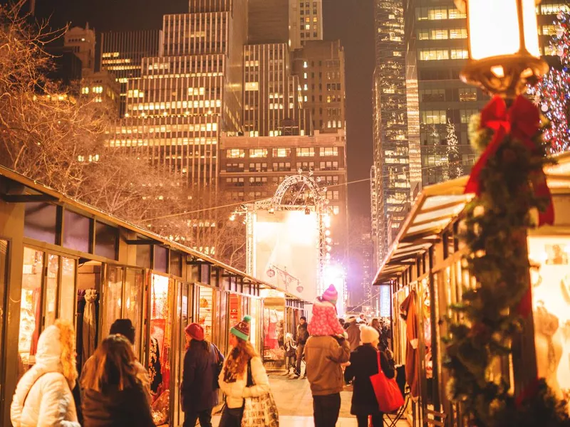 christmas decoration in bryant park