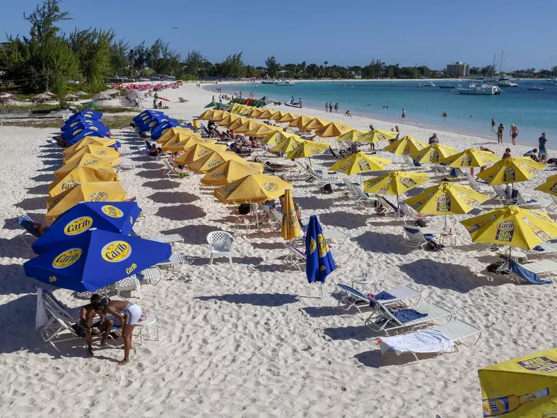 Browne's Beach in Barbados in the Caribbean