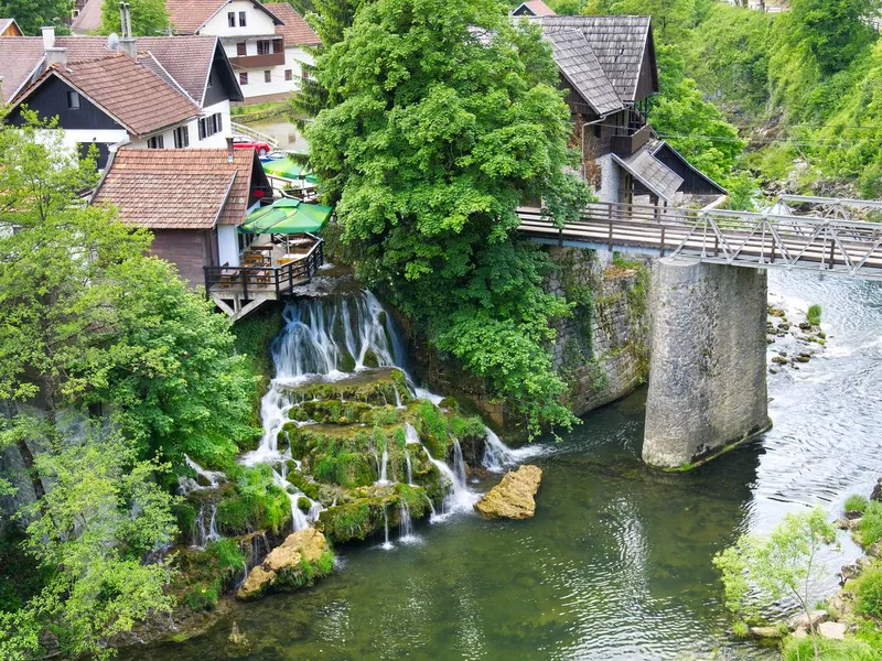 Slunj village in Plitvice Lakes National Park, Croatia