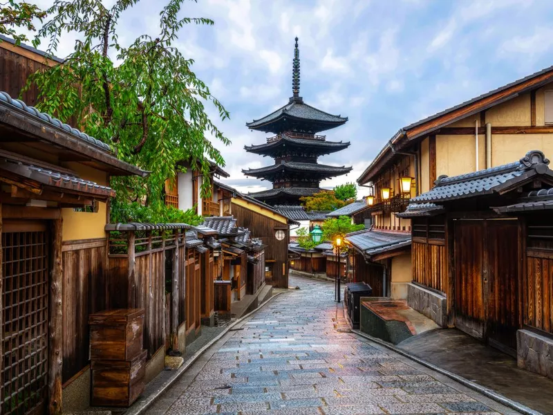 Sannen Zaka Street in Kyoto, Japan