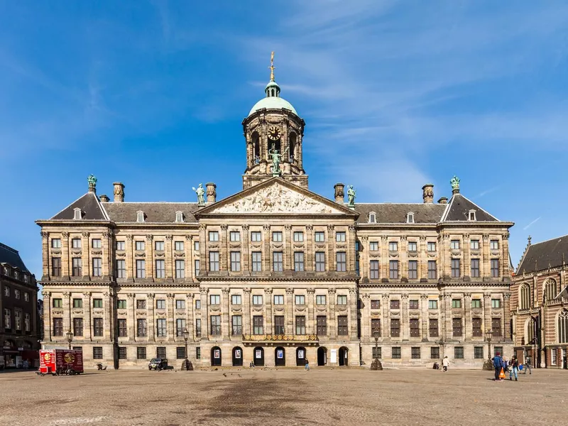 Royal Palace in Amsterdam, Netherlands