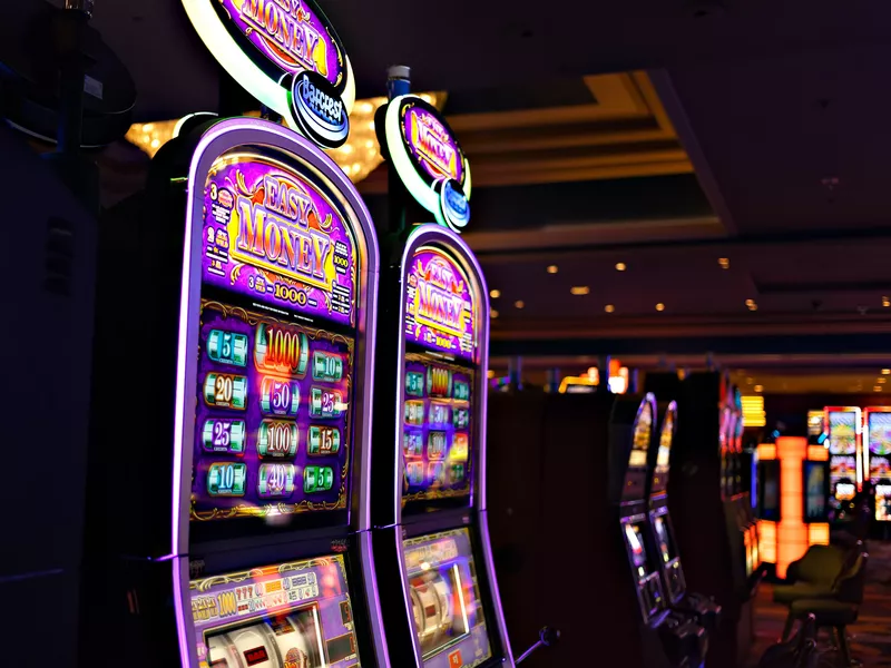 Slot machines at casino