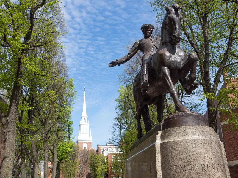 Paul Revere's monument, Boston, Ma