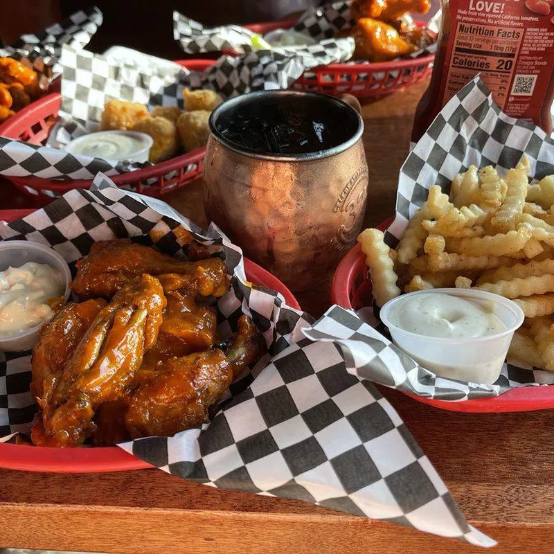 Buffalo wings at the Lookout Bar