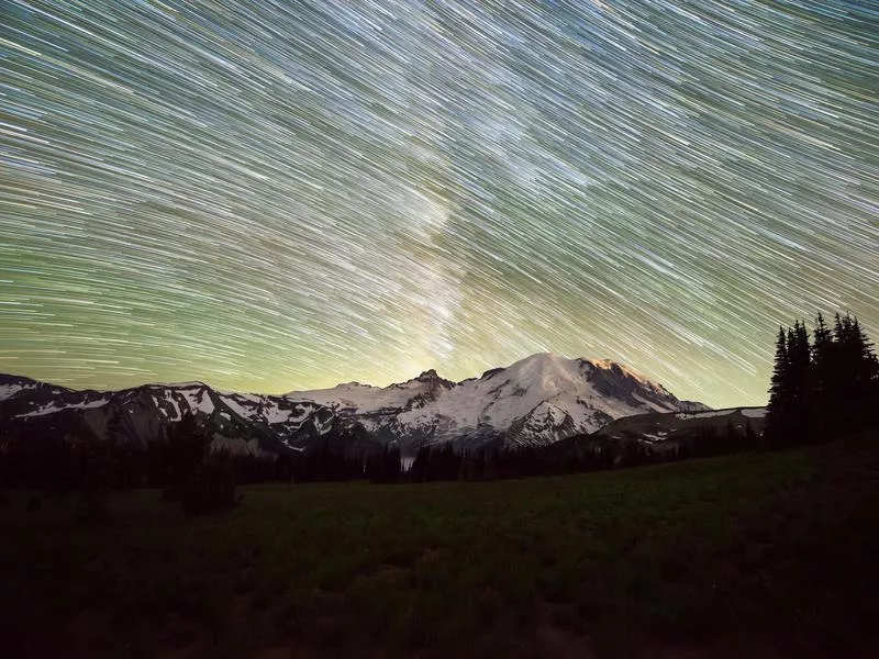 Mount Rainier at Night