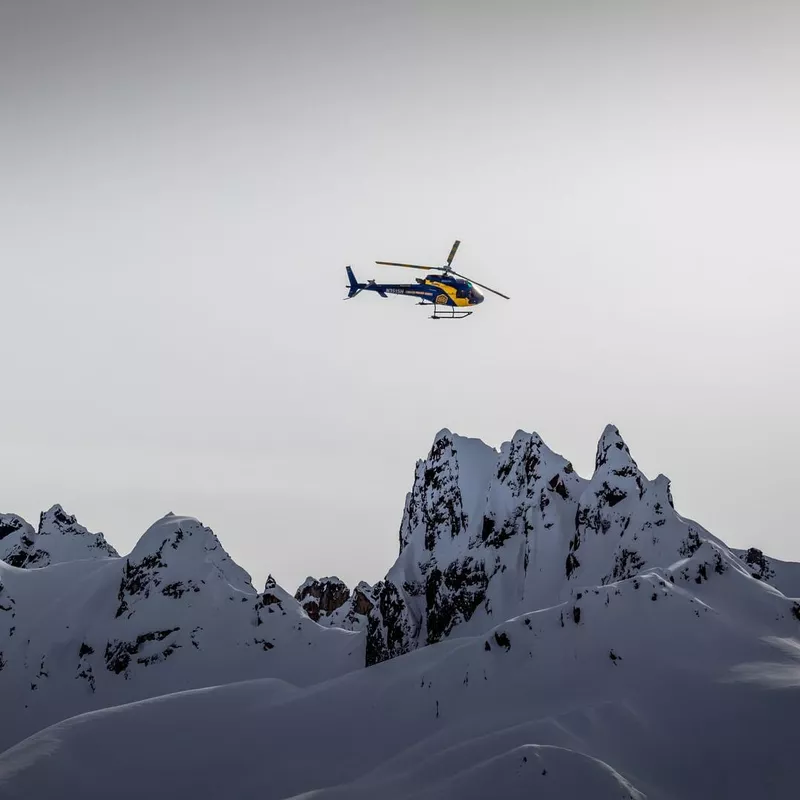 Heli-skiing in Alaska