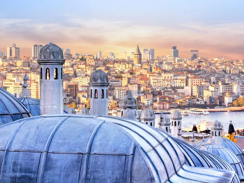 View of Istanbul, the Golden Horn Bay