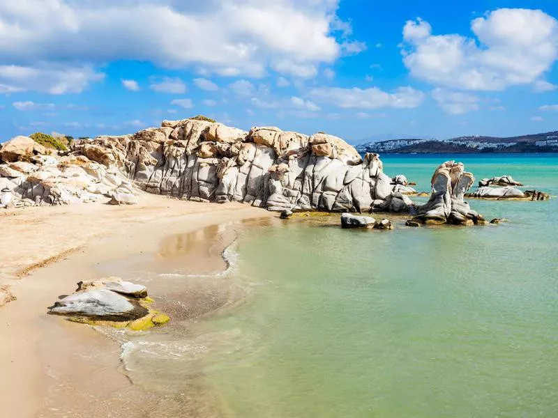 Kolimbithres Beach on Paros Island, Greece