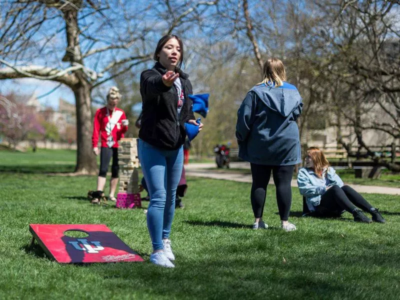 Students at Indiana University