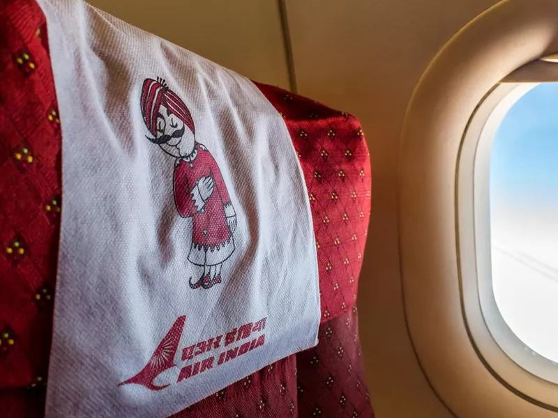 Air India plane interior