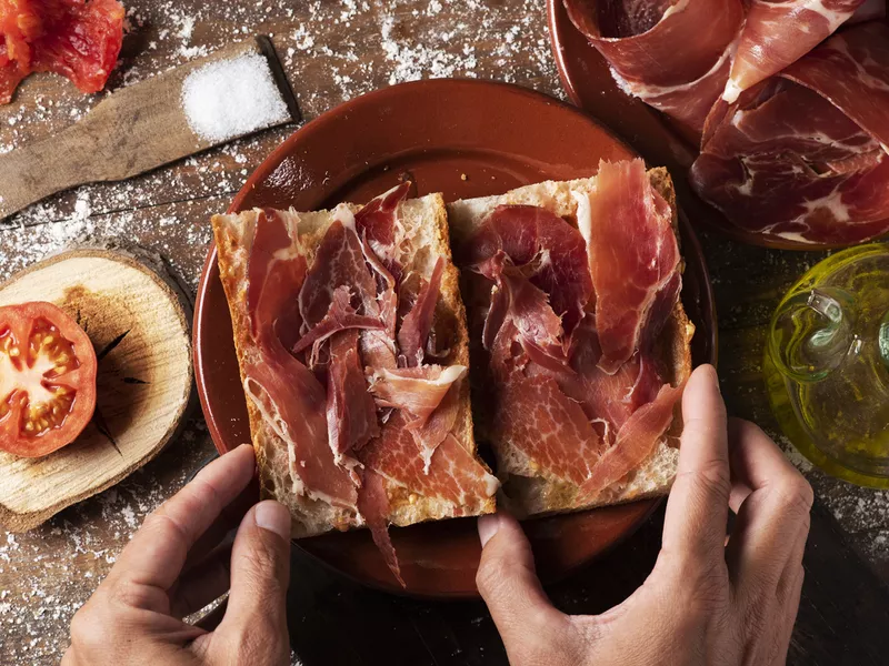 Spanish ham sandwich