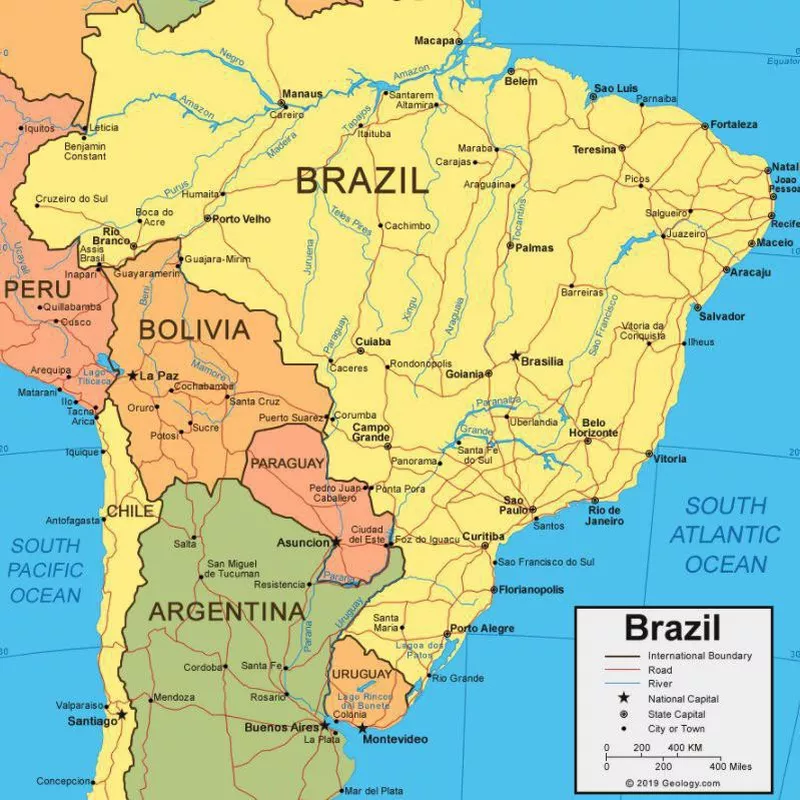 Map of Brazil