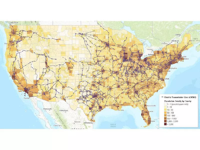 Population Density by County