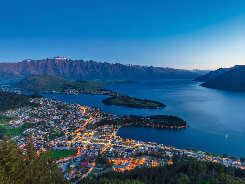 Queenstown at night