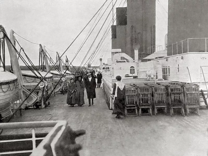 Titanic's Boat Deck promenade