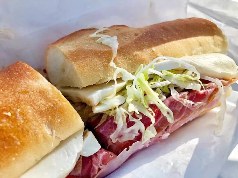 hoagie at Cosmo's Italian Salumeria