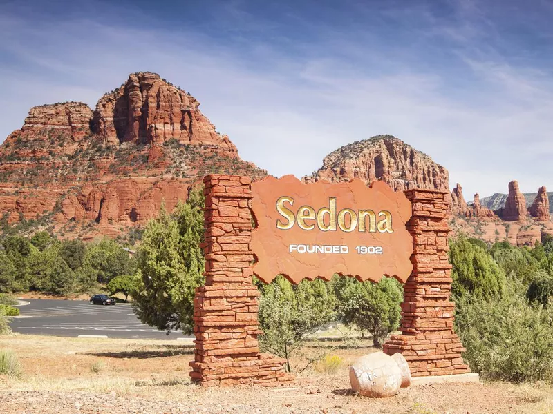 Welcome Sign To Sedona Arizona