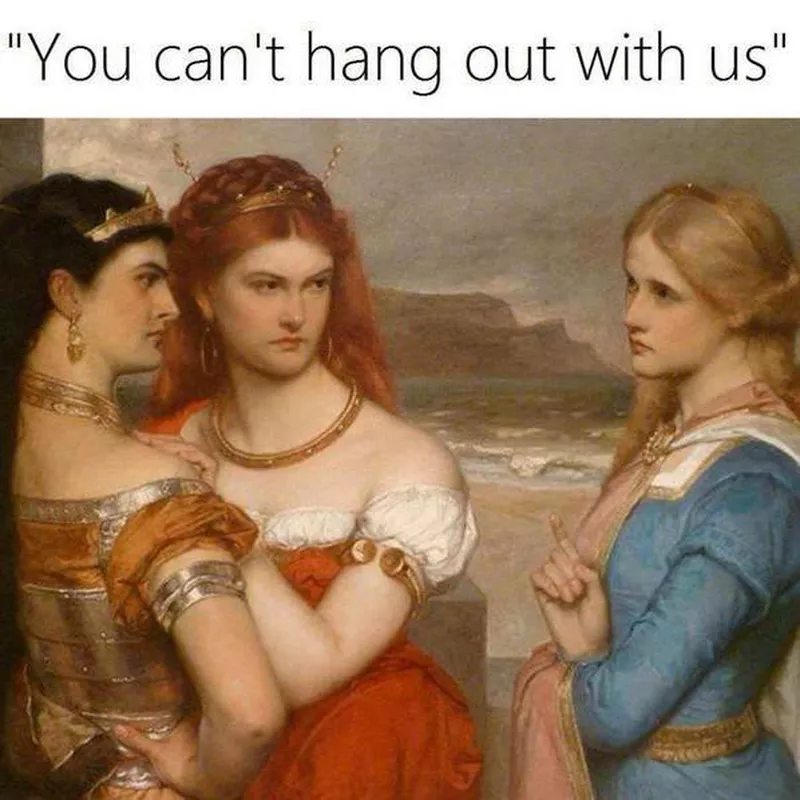 Mean girl art history meme