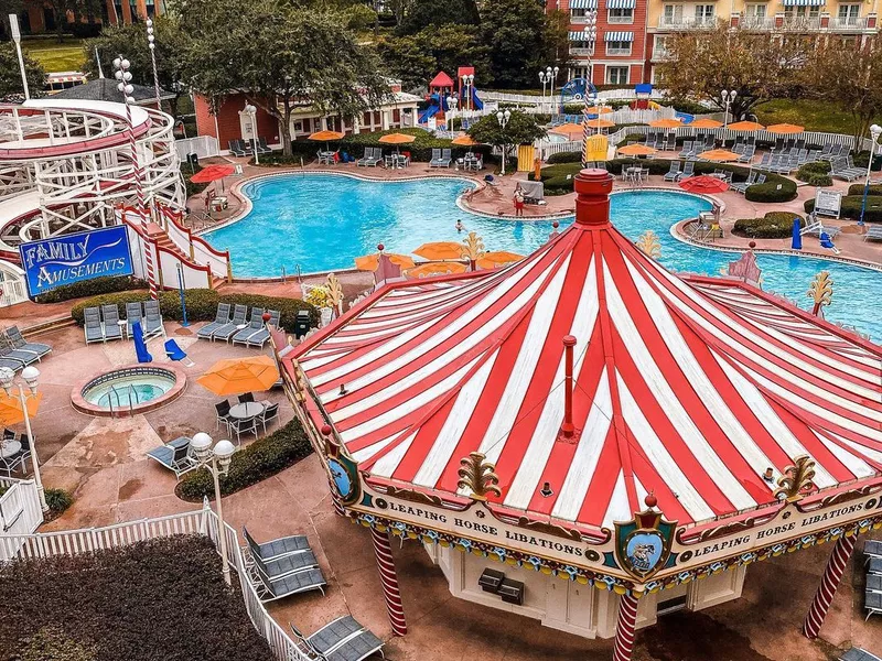 Poolside view of Disney's BoardWalk Villas