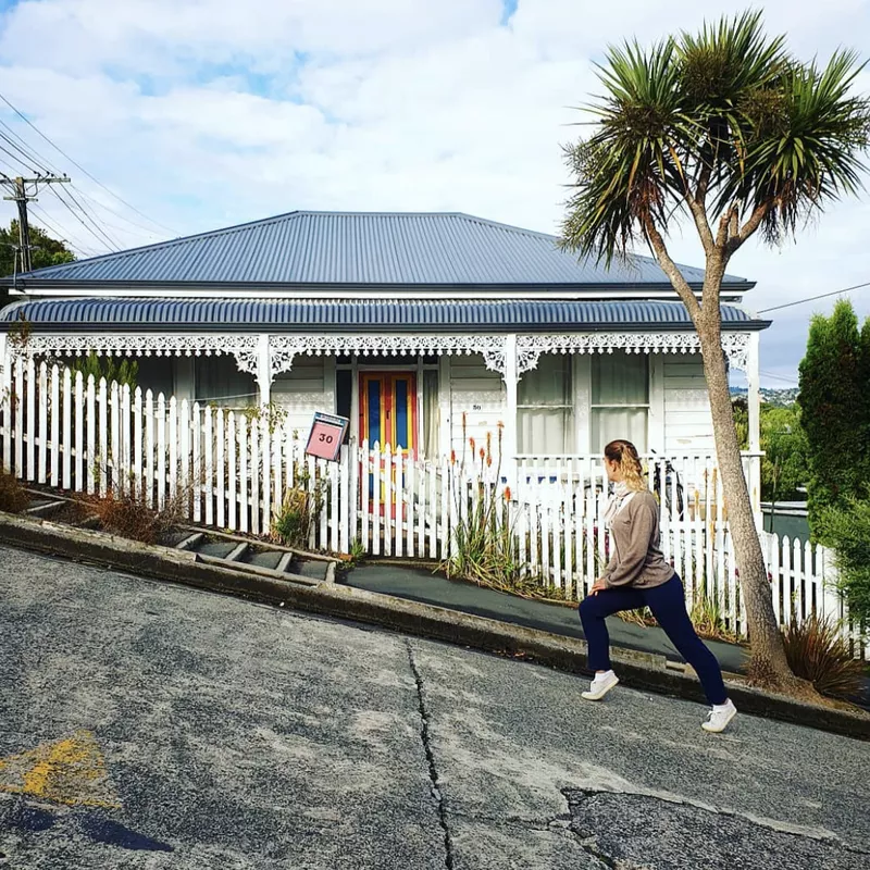 Exercising on Baldwin Street