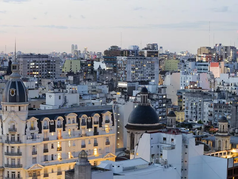 Buenos Aires Cityscape Late Afternoon