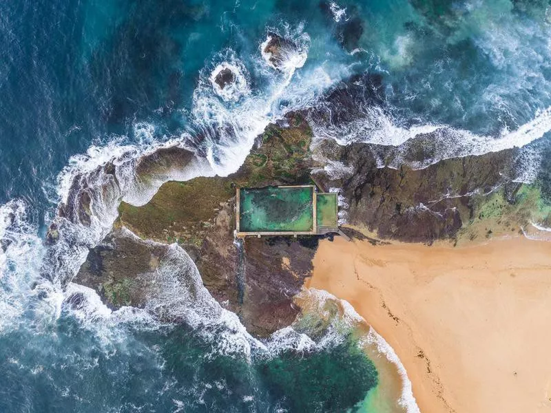 Mona Vale Australian Rock pool in Sydney