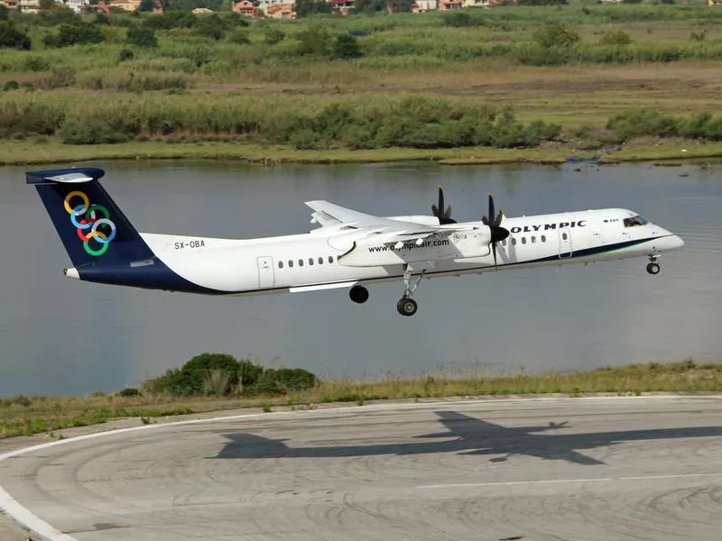 Olympic Air plane taking off