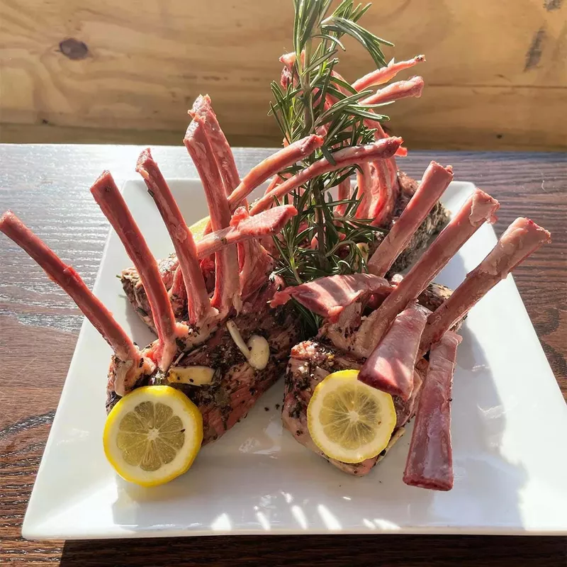 Rack of lamb at Old Homestead Steakhouse