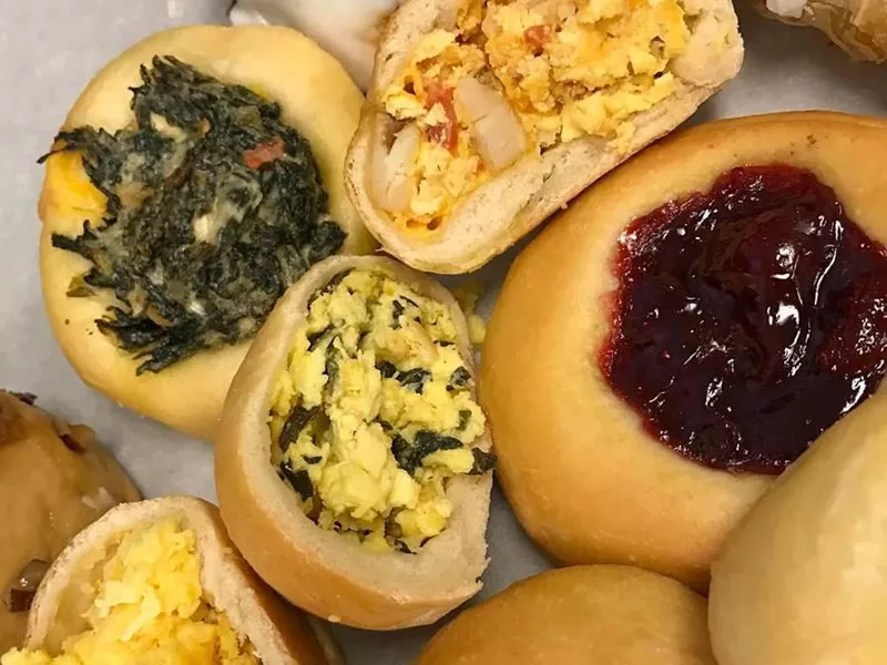 Sweet and savory kolaches at the Kolache Factory