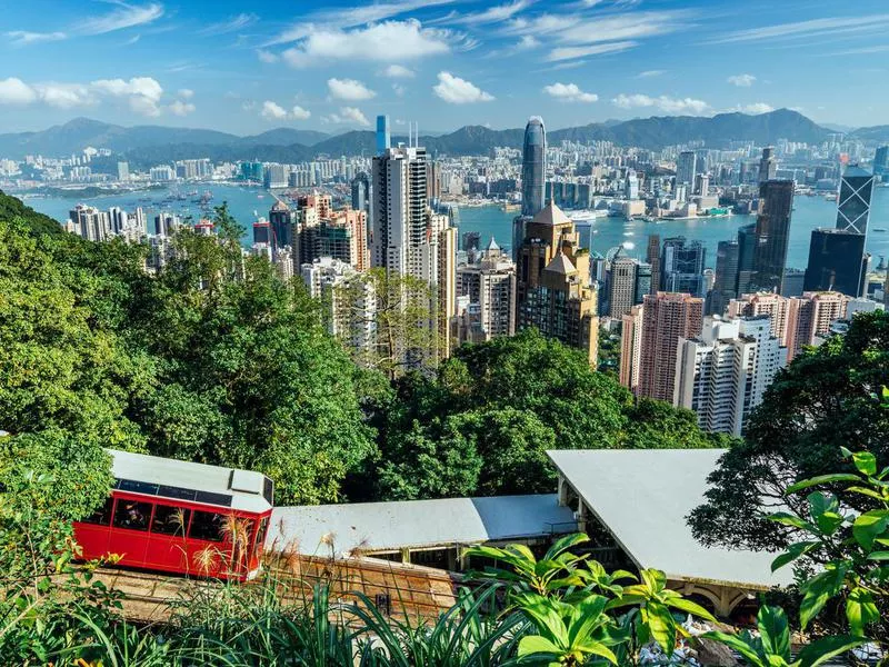 Peak Tram in Hong Kong