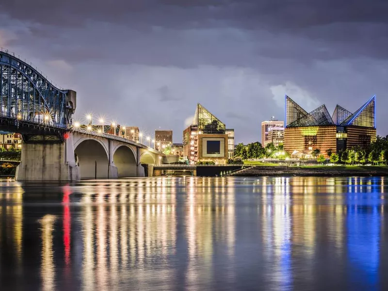 Downtown Chattanoga at night