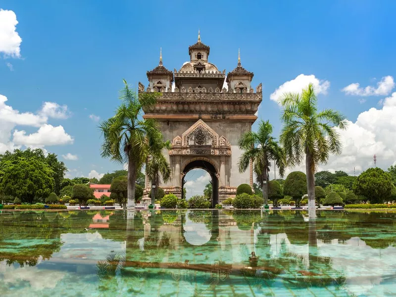 Patuxai Monument In Vientiane