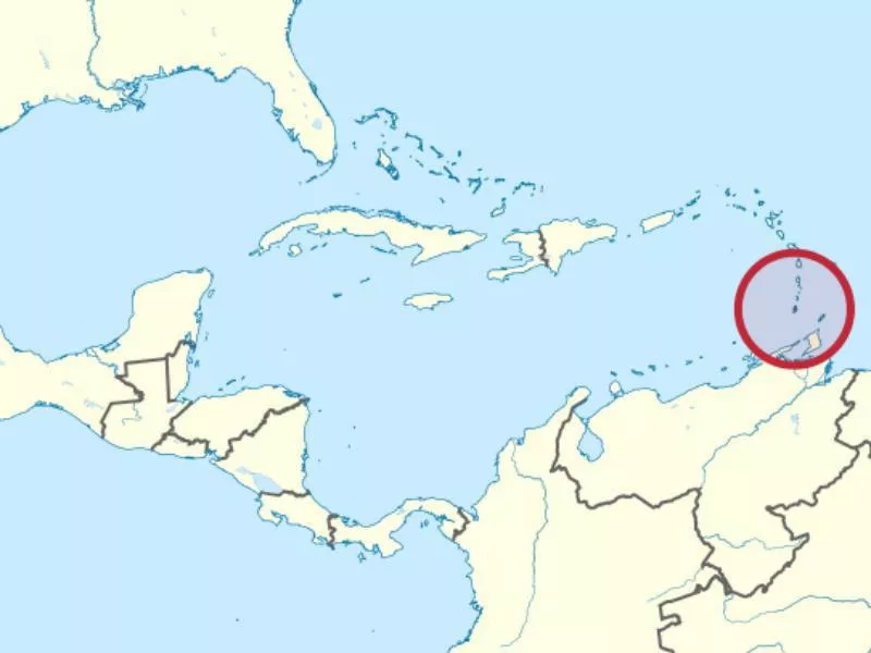 Grenada map (One of the Smallest Countries in the World)