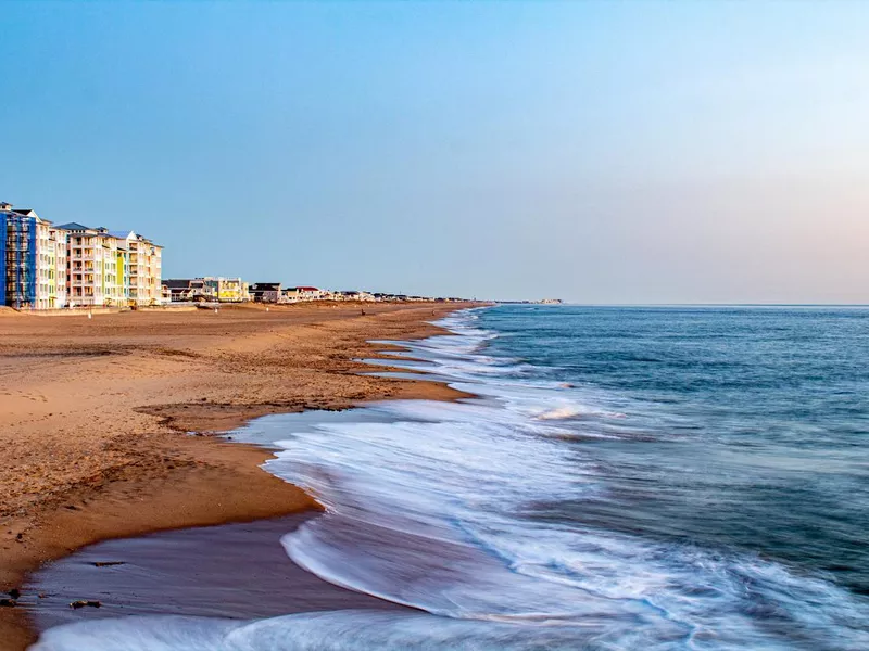 Sandbridge beach in Virginia Beach city