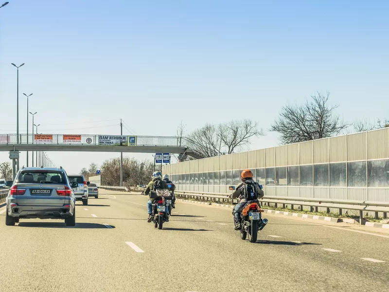 Ukrainian international highway M06 connecting Kyiv to Chop