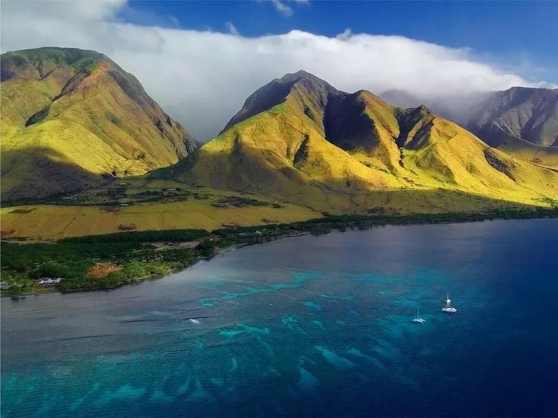 Aerial view of Maui