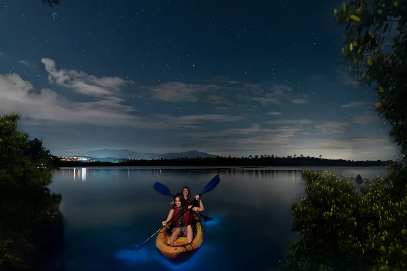 Glowing bay in Puerto Rico