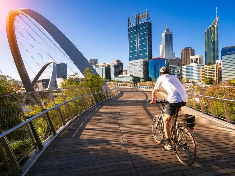 Elizabeth bridge in Perth city