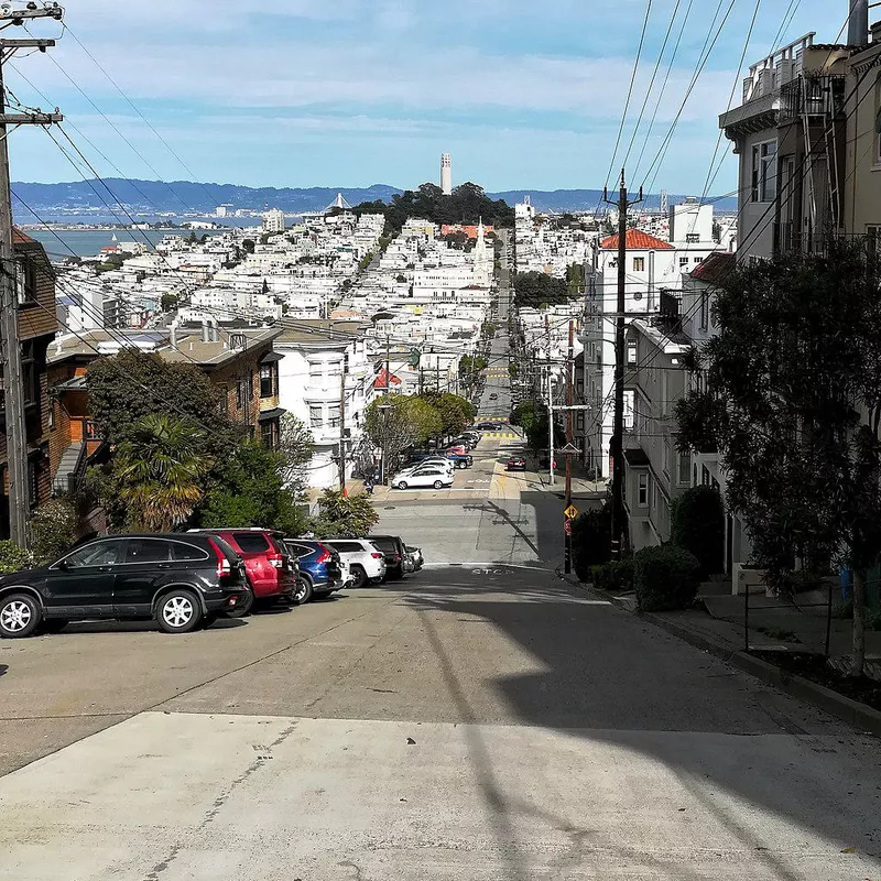 Looking east toward Coit Tower