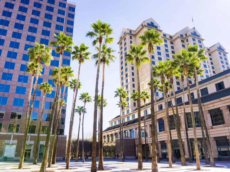 Urban landscape in downtown San Jose, Silicon Valley, California