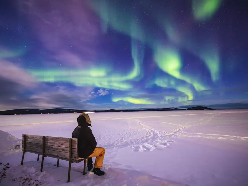 Northern lights in Finland