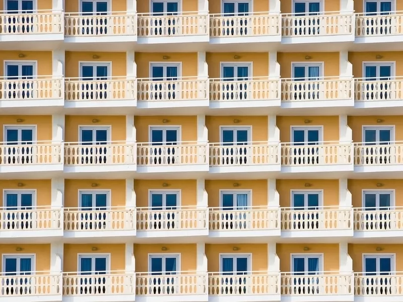 Mallorca hotel with balconies