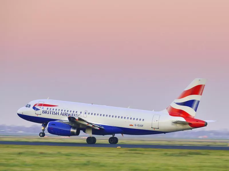 British Airways taking off