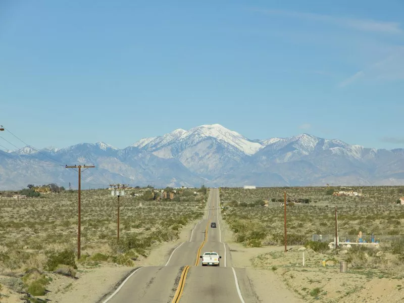 Road through Desert Hot Springs