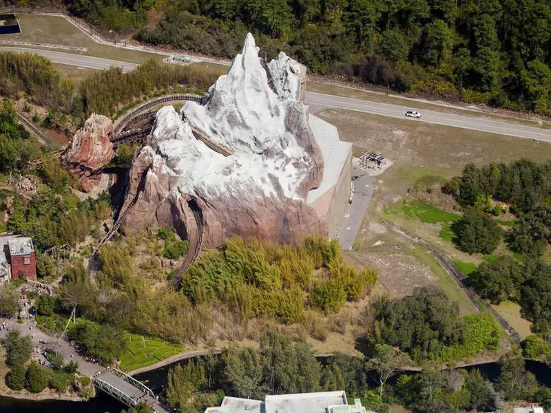 Aeriel view of Disney's Contemporary Resort